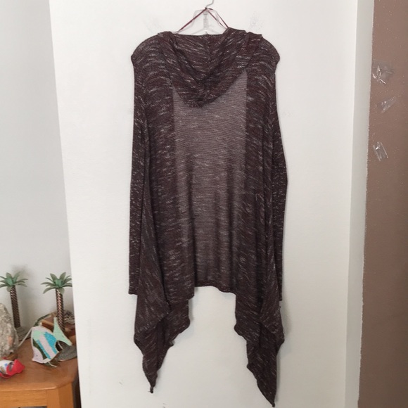 MOSSIMO SUPPLY CO. SOFT LIGHT SWEATER HOODIE SZ XXL MARBLED MAROON EXCELLENT CON - Picture 6 of 7